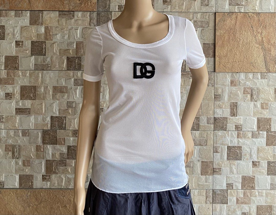 D&G - MESH SEE THROUGH SHIRT (Category: Shirts) located in Bacolod City. Submitted by timelessbyjosh (Listing ID 1460591325, Image 1). Description: BEST FOR Y2K OUTFITS SIZE : 40 ACTUAL COLOR : WHITE & BLACK COLOR RATE : 10 OUT OF 10 CONDITION : NEAR NEW MATERIAL : 88 % COTTON , 2 % SPANDEX & 10 % SILK MADE IN : ITALY FLAWS : NONE DIMENSIONS LENGTH - 26 WIDTH ( ARMPIT TO ARMPIT ) - 15 - SAFE TO STRETCH FABRIC MEASUREMENT TAKEN WHILE LAYING FLAT. 