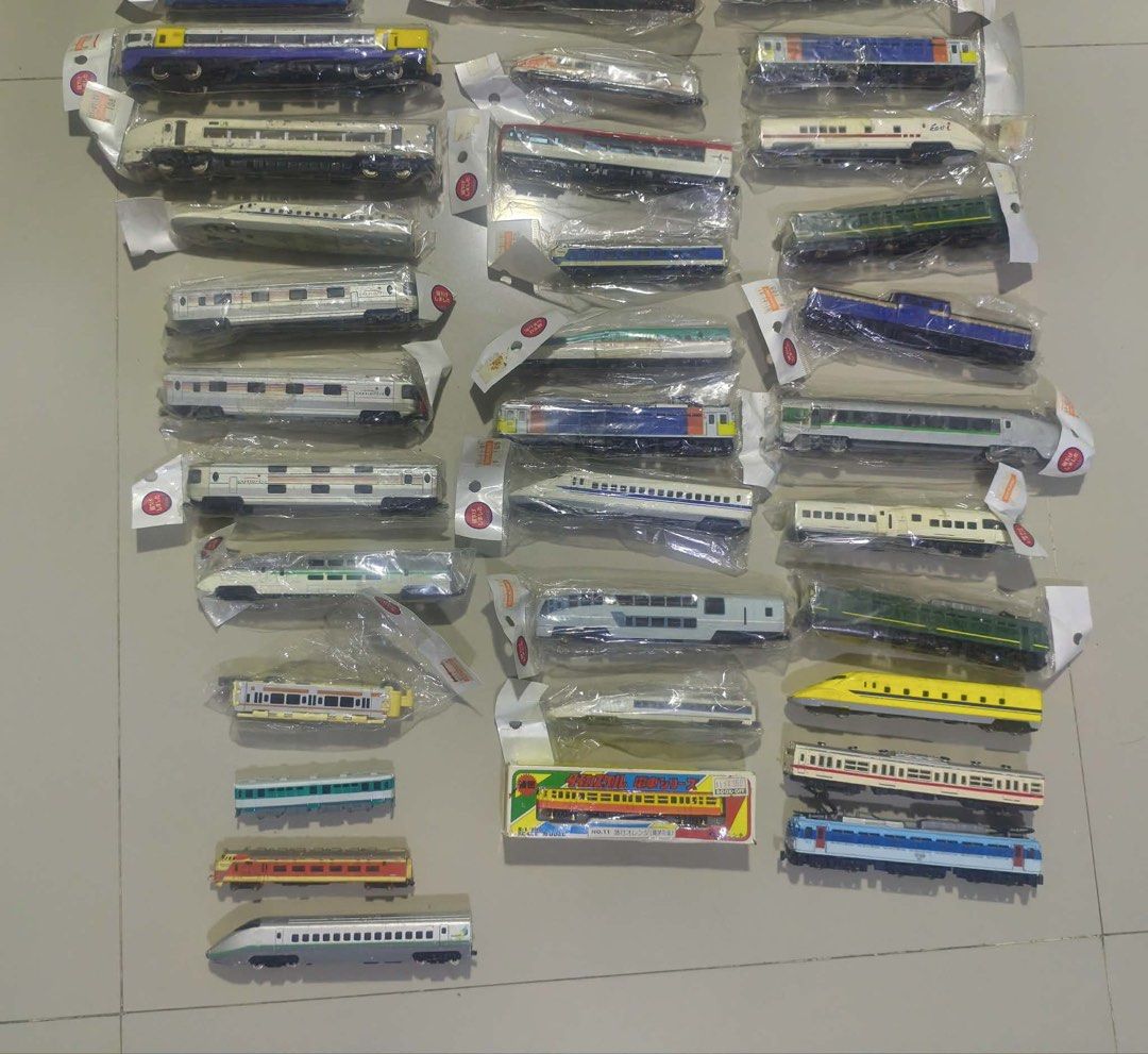 Diecast Static Toy Trains (Category: Vehicle & Diecast Models) located in Minglanilla. Submitted by bricksandapparel.cebu (Listing ID 1460549343, Image 2). Description: Baka may mga anak kayu dyan. Diecast Train Toys. Static only! 3500 take all 44pcs for take all po para isahan na. Nasa 79 lng isa. May 7pcs pa na freebie Cebu location No COD/COP Thru JNT only MOP: Gcash/Bank Transfer For local. JNT or Maxim Meetup(additional fees may apply).