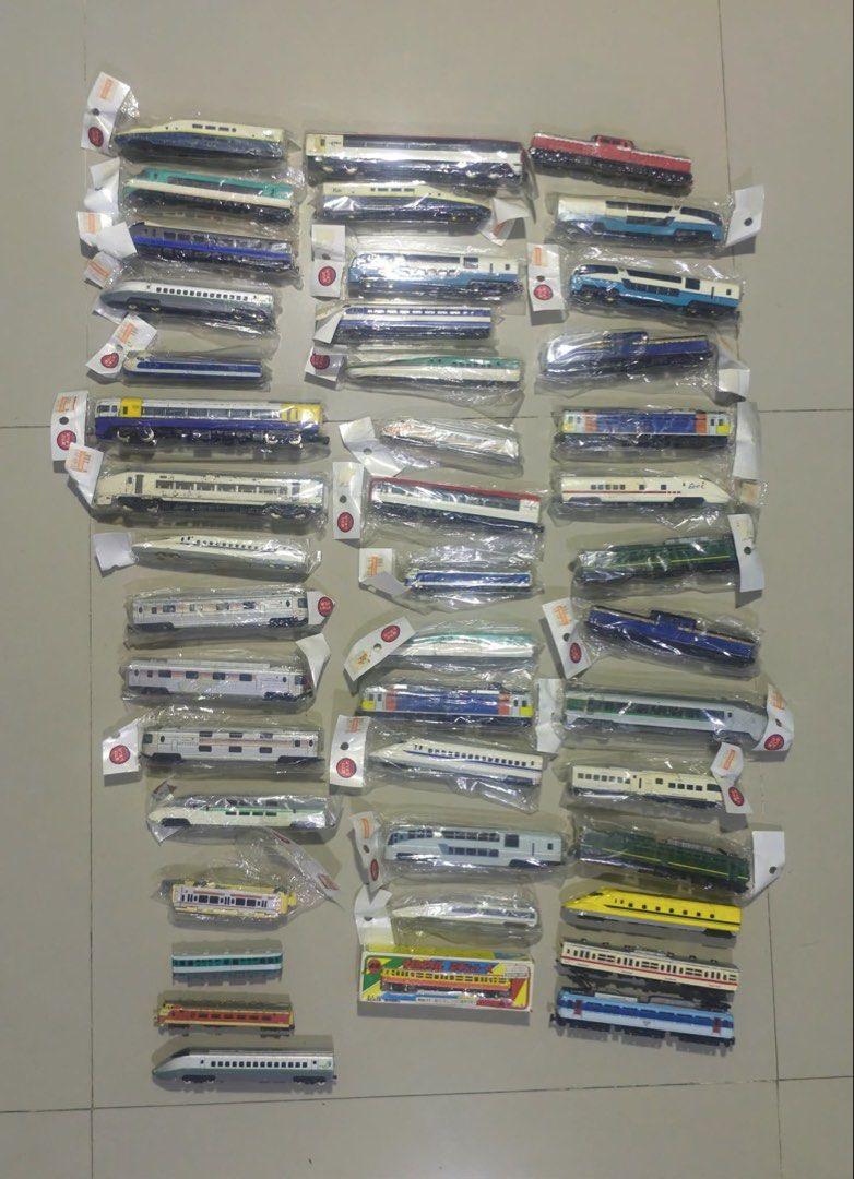 Diecast Static Toy Trains (Category: Vehicle & Diecast Models) located in Minglanilla. Submitted by bricksandapparel.cebu (Listing ID 1460549343, Image 3). Description: Baka may mga anak kayu dyan. Diecast Train Toys. Static only! 3500 take all 44pcs for take all po para isahan na. Nasa 79 lng isa. May 7pcs pa na freebie Cebu location No COD/COP Thru JNT only MOP: Gcash/Bank Transfer For local. JNT or Maxim Meetup(additional fees may apply).
