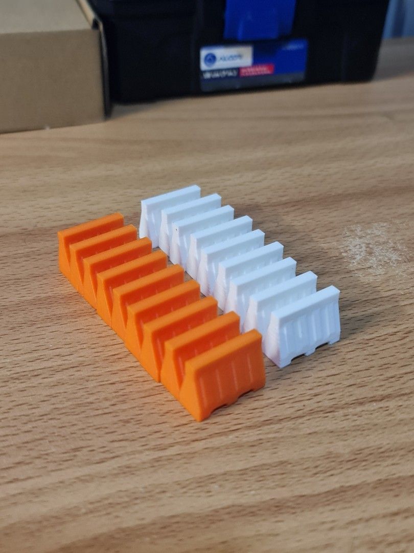DIORAMA ACCESSORIES (Category: Craft Supplies & Tools) located in Manila. Submitted by simple_creations.studio (Listing ID 1460586976, Image 2). Description: Jersey barriers - 20 php each Jersey barriers short- 15 php each Traffic cones - 50 php 10pcs Fence railing - 40 php 12cm Green fence - 40 php 8cm Lattice Girder - 40 php 12cm Aircon - 35 php each Tool cabinet - 60 php each (unpainted) - 90 php (painted) Car lift - 110 php Double slot car li