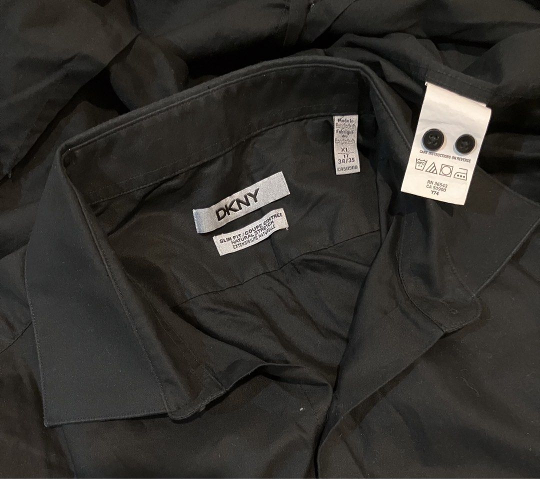 DKNY Men’s (Category: Formal Shirts) located in Pulilan. Submitted by aneth11983 (Listing ID 1460569602, Image 3). Description: DKNY Men’s XL on tag Preowned. Color rate 10/10 Chest 32” Length 30” Sleeves 24” (30”from shoulders) Price+sf First to pay/ payment first vasis Gcash / JnT Will accept offer after payment is done. 📍Pulilan, Bulacan.