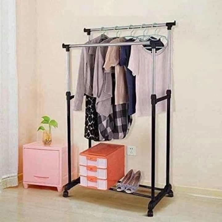 Double pole clothes rack (Category: Everything Else Others) located in Manila. Submitted by yzcartph (Listing ID 1460541803, Image 1). Description: .