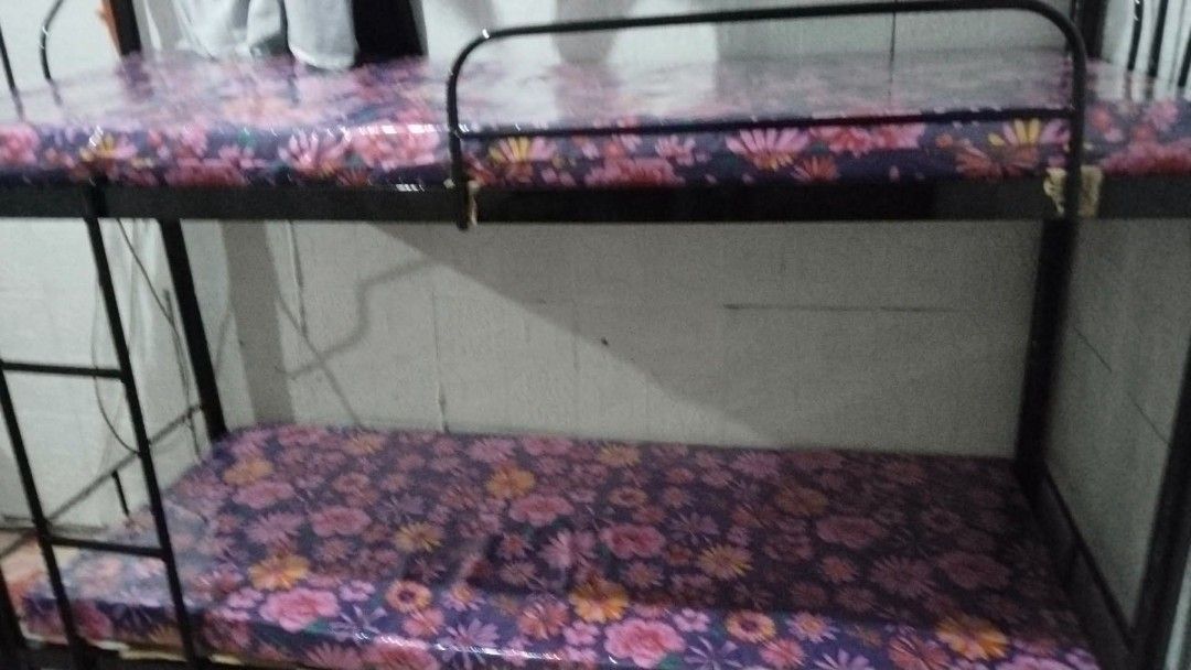 doubledeck.with mattress (Category: Bed Frames & Mattresses) located in Manila. Submitted by 23kcaleon (Listing ID 1460598036, Image 2). Description: CASH ON DELIVERY 💯🌸 We offer Bodega Prices. 🌸SALE❗❗SALE☑️ Order now and we will deliver later. ⬅️ NogC Furniture We offer: 🌸STEELBED FRAME 🌸ELEGANT BED FRAME 🌸DURA FOAM 🌸DOUBLEDECK 🌸SPLIT TYPE BEDFRAME 🌸ORIGINAL URATEX FOAM 🌸DURABOX/CABINETS 🌸DINNING TABLE 🌸L SHAPE SOFA SET 🌸FOLDING BED