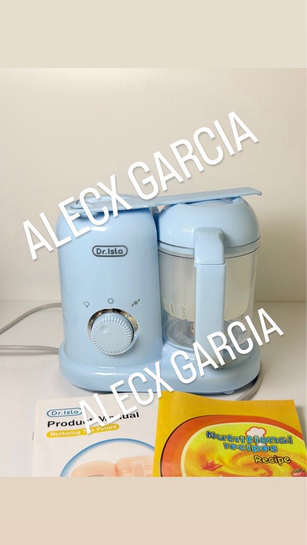 Dr. Isla Baby Food Processor Steamer Blender (Category: Weaning & Toddler Feeding) located in Manila. Submitted by agrainbow (Listing ID 1460707521, Image 2). Description: - Dr. Isla Baby Food Processor - Condition: Like new, used only 5 times - Reason for Selling: Extra baby food grinder - Includes: Product manual and recipe book - Perfect for making fresh baby food.
