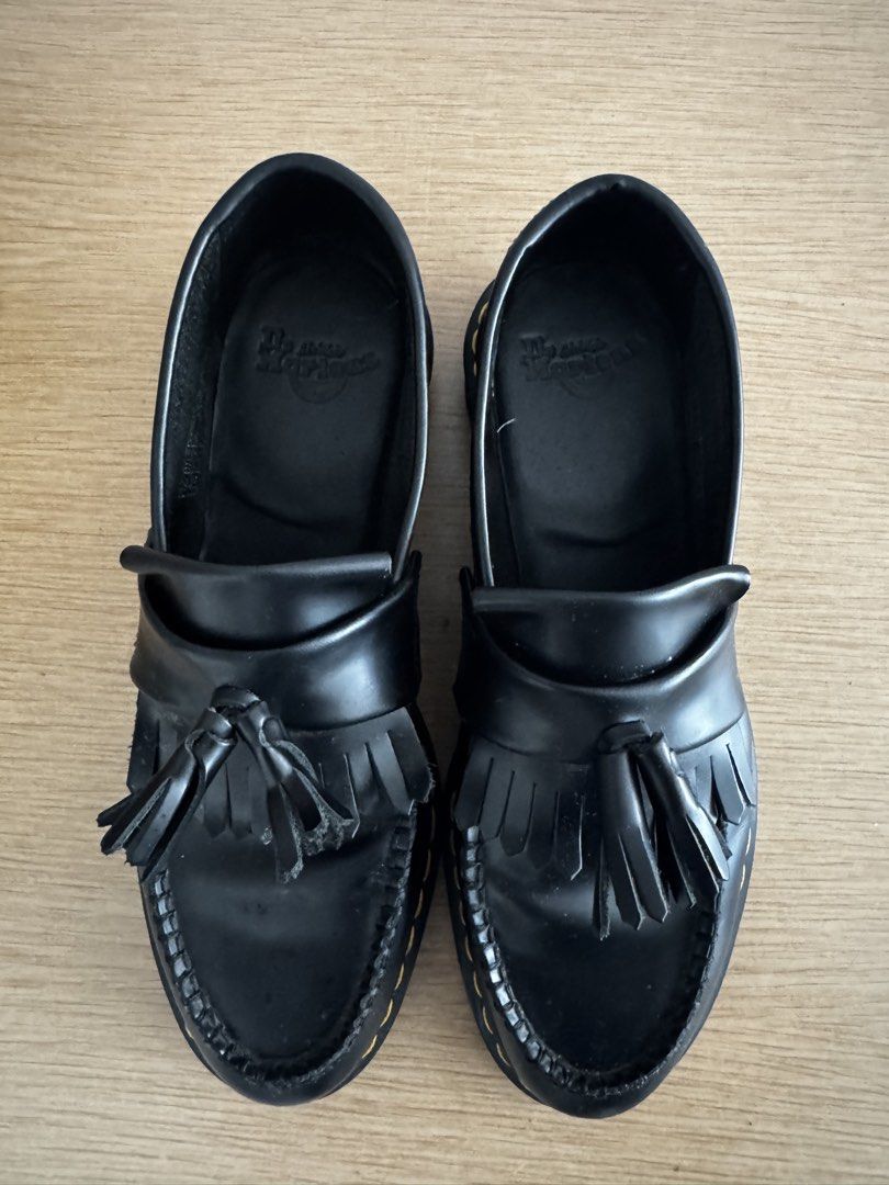 Dr Martens Adrian Size 9.5 UK (Category: Dress Shoes) located in Manila. Submitted by luckydeer-4eee (Listing ID 1460665981, Image 3). Description: Dr Martens Adrian Black Tassel Loafers Size 11.5 UK Good condition, Barely Used Bought in the UK Selling my Dr. Martens Adrian Loafers. RFS: Decluttering. 📍Alabang Selling Price: PHP 6,000 PM if interested! .