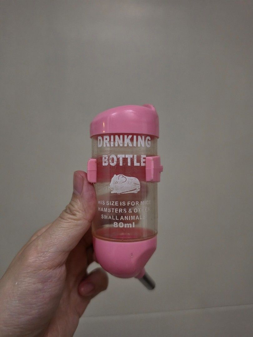 Drinking Bottle Water Feeder for Small Animals Mice Hamster Mouse (Category: Homes & Other Pet Accessories) located in Quezon City. Submitted by snowflakes.specials (Listing ID 1460666037, Image 1). Description: Used Small size.