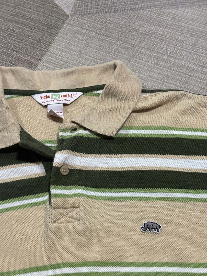 Ecko Unltd. Striped Polo Shirt - Size M (Category: Tshirts & Polo Shirts ) located in Jaen. Submitted by zgoodstuff (Listing ID 1460646717, Image 3). Description: Ecko Unltd. polo shirt perfect for 2000's outfit preference .