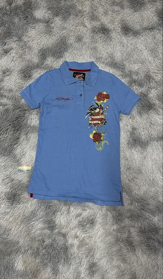 Ed h*rdy polo shirt (Category: Shirts) located in Manila. Submitted by paulovenegaskalakal2020 (Listing ID 1460558753, Image 1). Description: For sale! Kalakal. Ed h*rdy polo shirt WOMENS Modern Small- 15 width x 24.5-25.5 length inches Minimal dirt Need wash Good as new MINE 899 +sf.