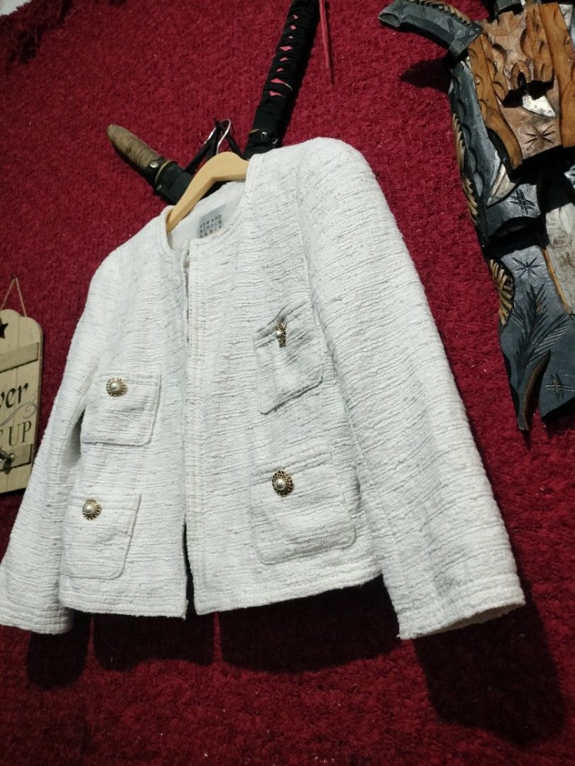 EDWARD ACHOUR PARIS TWEED (Category: Coats, Jackets and Outerwear) located in Baguio. Submitted by vertex_nga.pow (Listing ID 1460528609, Image 2). Description: EDWARD ACHOUR PARIS TWEED XS SIZE DIMENSION 20L BY 17 ARMPIT TO ARMPIT EXCELLENT CONDITION MADE IN POLAND BAGUIO LOCATION PLUS SF SA MALAYU JNT COURIER PASS COD UNLI VOUCH.
