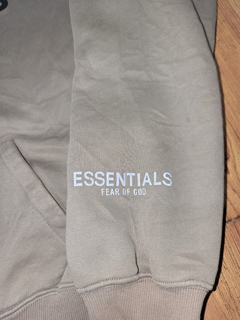 ESSENTIALS (Category: Coats, Jackets and Outerwear) located in Calabanga. Submitted by just-thrift (Listing ID 1460574430, Image 2). Description: ESSENTIAL HOODIE ‎GOOD CONDITION ‎COLOR RATE:9/10 ‎ISSUE STAIN ‎SIZE: XL ON TAG ‎DIMES:25/26 ‎SLEEVE:26.