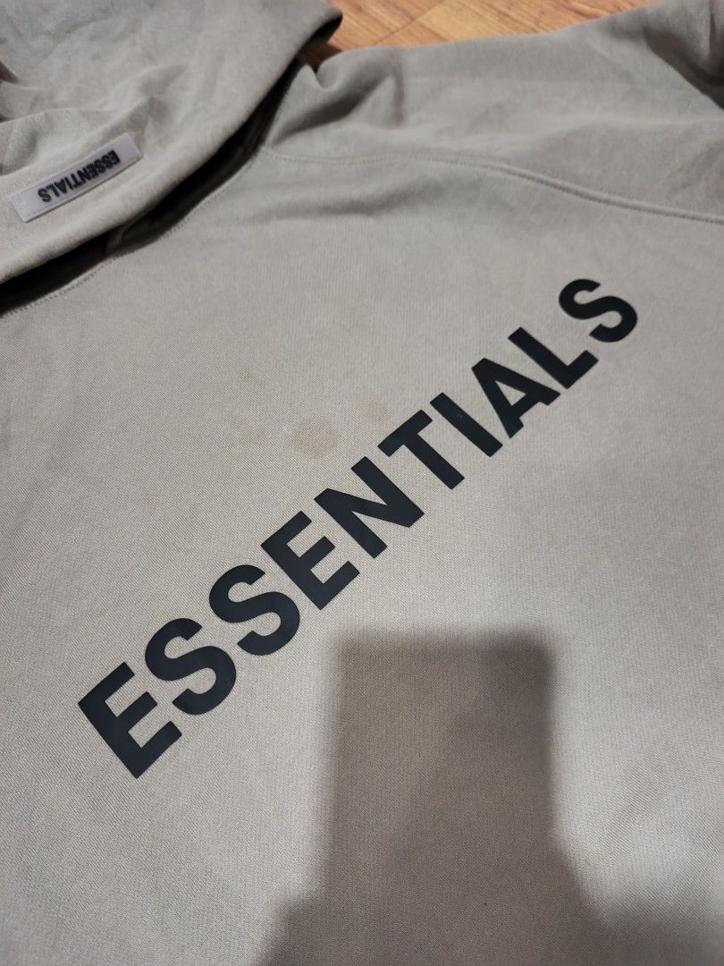 ESSENTIALS (Category: Coats, Jackets and Outerwear) located in Calabanga. Submitted by just-thrift (Listing ID 1460574430, Image 3). Description: ESSENTIAL HOODIE ‎GOOD CONDITION ‎COLOR RATE:9/10 ‎ISSUE STAIN ‎SIZE: XL ON TAG ‎DIMES:25/26 ‎SLEEVE:26.