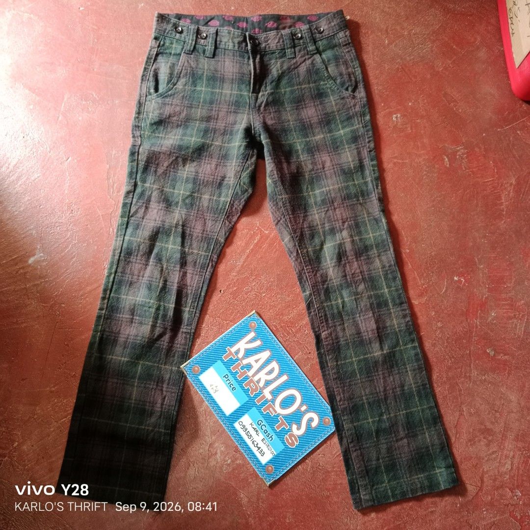 FLANNEL DICKIES PANTS (Category: Other Bottoms) located in Davao. Submitted by karlosthriftshop (Listing ID 1460562891, Image 1). Description: ₱480 FREE SHIPPING THRU J &T FLANNEL DICKIES PANTS MADE IN CHINA NON-STRETCH ACTUAL MEASUREMENT PLEASE CHECK ATTACHED PHOTOS USED,IN VERY GOOD CONDITION NEED WASH ONLY X COD/COP PAYMENT 1ST MOO:GCASH.