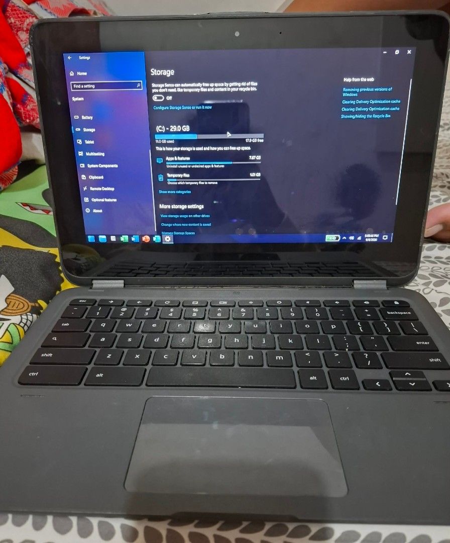 FLIP TOUCHSCREEN LAPTOP (Category: Laptops & Notebooks) located in Manila. Submitted by wth.tantan (Listing ID 1460631157, Image 1). Description: TCL TOUCHSCREEN LAPTOP BRAND NEW FREE: MOUSE MOUSEPAD CHARGER Detailed Specifications ●Model: TCL Flip Touchscreen ●Processor: Intel Celeron N4020 ●Memory: 4GB DDR4 ●Storage: 32GB SSD ●Graphics: Intel UHD Graphics 600 ●Display: 11.6" HD Touchscreen ●OS: Windows 10 Pro ●Connectivity: Wi-Fi, Bluetooth ●Po
