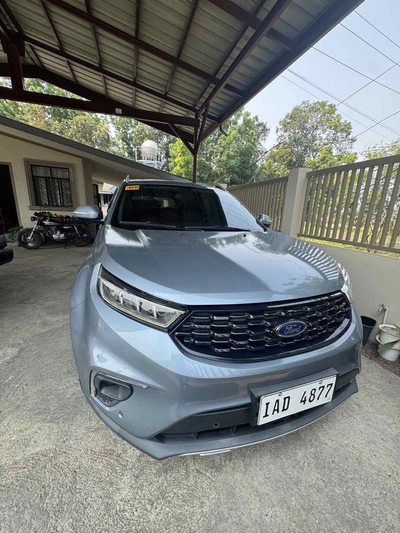 Ford Territory Titanium Auto (Category: Used Cars) located in Solsona. Submitted by ksqvarietystore (Listing ID 1460688836, Image 1). Description: The 2022 Ford Territory Titanium+ is a front-wheel-drive compact SUV featuring a 1.5-liter EcoBoost gasoline engine that delivers 141 hp and 225 Nm of torque. Engine and Performance Engine Type: 1.5L EcoBoost 4-cylinder, 16-valve Displacement: 1,490 cc Maximum Power: 141 hp @ 4,500–5,200 rpm Maximum To