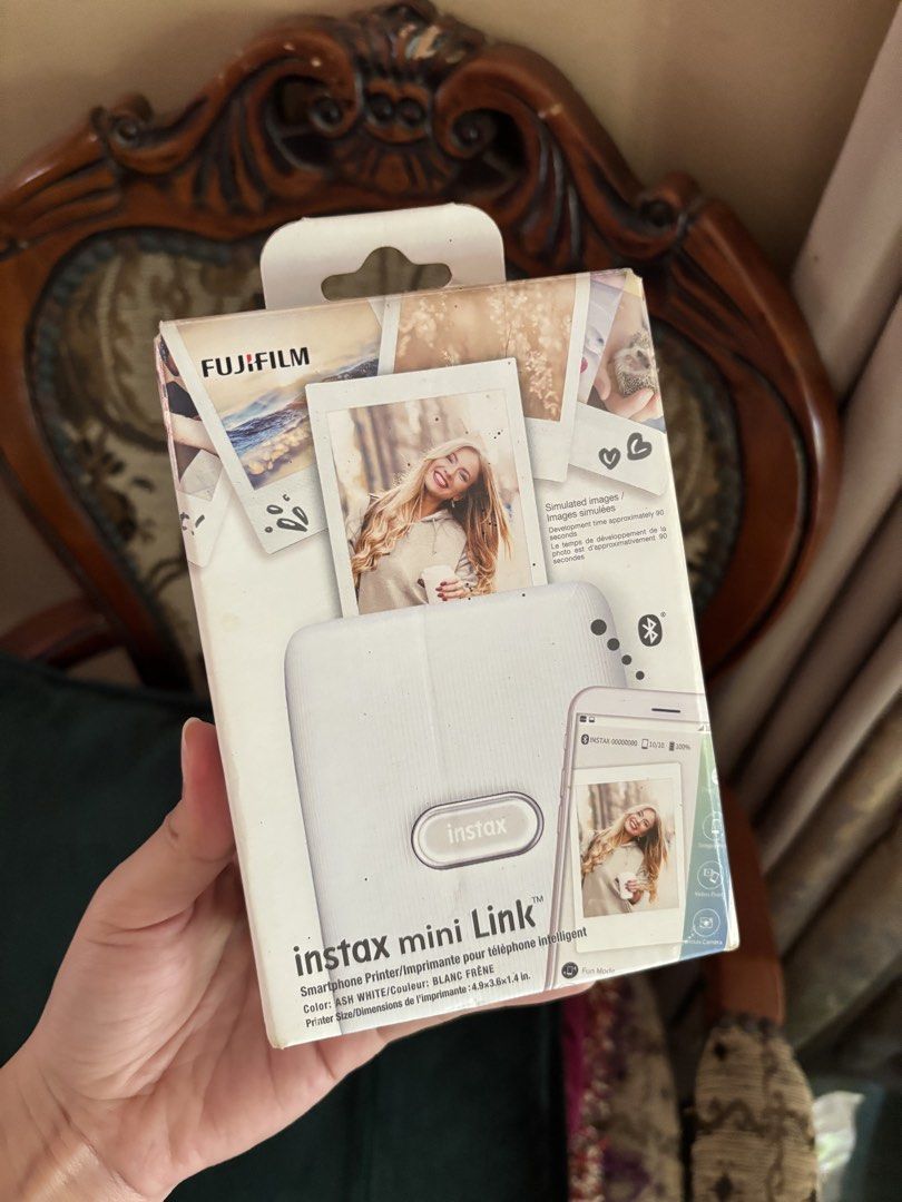 Fujifilm Instax Mini Link Printer (Category: Cameras) located in Dumaguete. Submitted by __salmonsashimi (Listing ID 1460684554, Image 2). Description: used once comes with USB cable, users guide, & original box (no instax film included).
