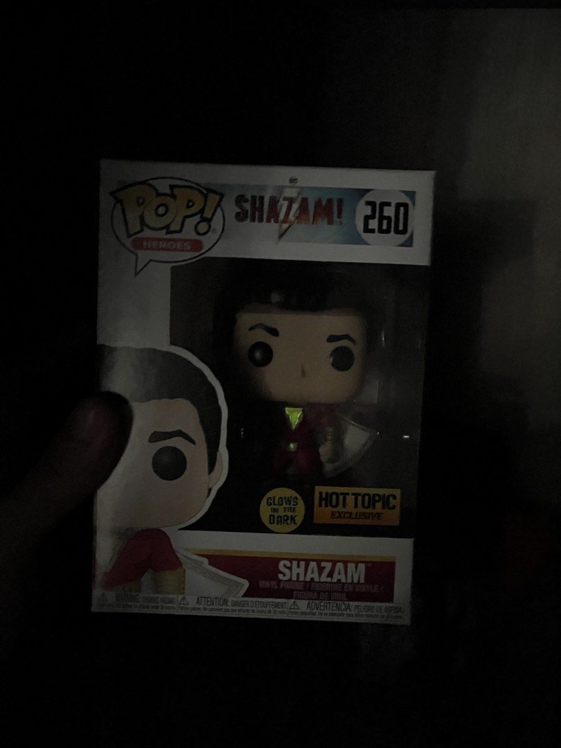 Funko Pop Shazam Glow in the Dark (GiTd) Exclusive (Category: Designer & Blind Box Toys) located in Manila. Submitted by omo__ (Listing ID 1460546764, Image 2). Description: Mint condition.