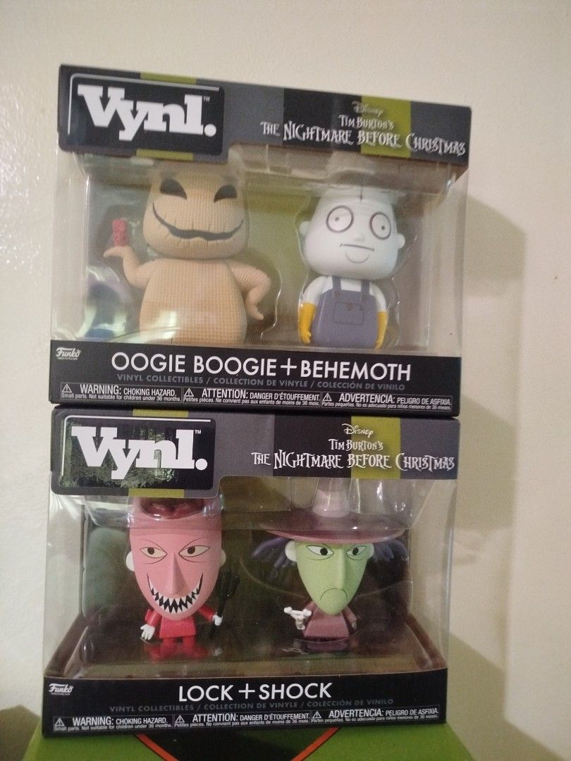 Funko VYNL Nightmare Before Christmas 4 Figure Set (Category: Designer & Blind Box Toys) located in Manila. Submitted by lbj.lbj (Listing ID 1460525385, Image 1). Description: Selling As Only. No more last price..