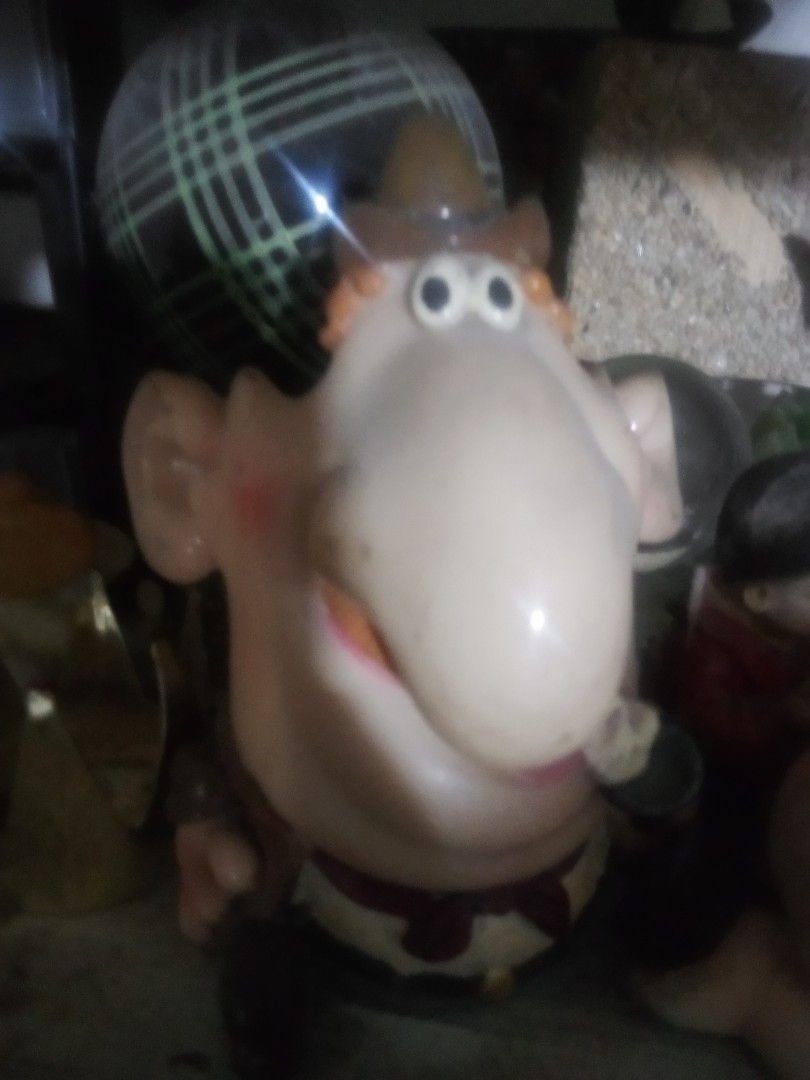 Funny Cowboy Figurine Toy (Category: Figurines & Statues) located in Paranaque City. Submitted by dimaguilaa94969 (Listing ID 1460658758, Image 1). Description: - Adorable cowboy figurine with a distinctive big nose and hat. - Made from durable plastic material. - Features charming painted details on the body. - Perfect as a fun collectible for display. - Makes a unique and quirky gift idea..