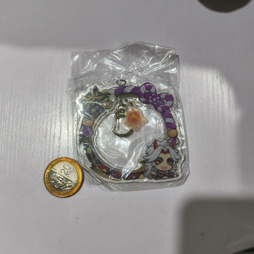 Genshin Impact Itto Acrylic Keychain (Category: Character Goods) located in Manila. Submitted by blackstar027 (Listing ID 1460707749, Image 1). Description: Please refer to the images for the actual item. MOP - gCash - BPI, UB, AUB, MariBank SAMEDAY DELIVER - any available MC courier service SCHEDULED DELIVERY - J&T, Flash Any shipping fee will be shouldered by the buyer..