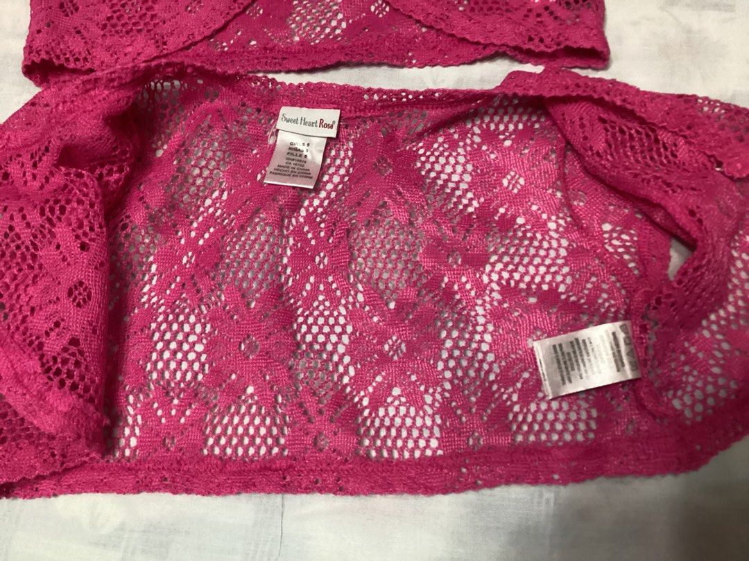 Girls Knitted Bolero (Category: Babies & Kids Fashion) located in Davao. Submitted by ferdipt (Listing ID 1460641546, Image 2). Description: Cardigan - Pink Size Girls 5 100% Polyester .