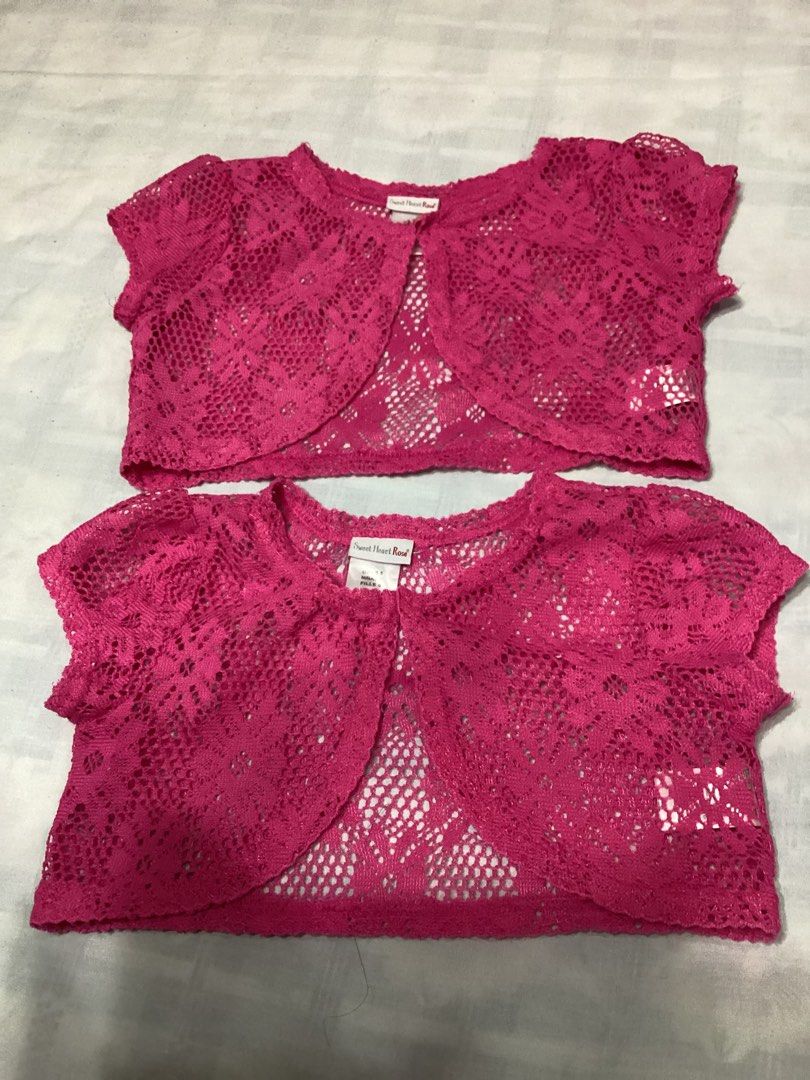 Girls Knitted Bolero (Category: Babies & Kids Fashion) located in Davao. Submitted by ferdipt (Listing ID 1460641546, Image 1). Description: Cardigan - Pink Size Girls 5 100% Polyester .