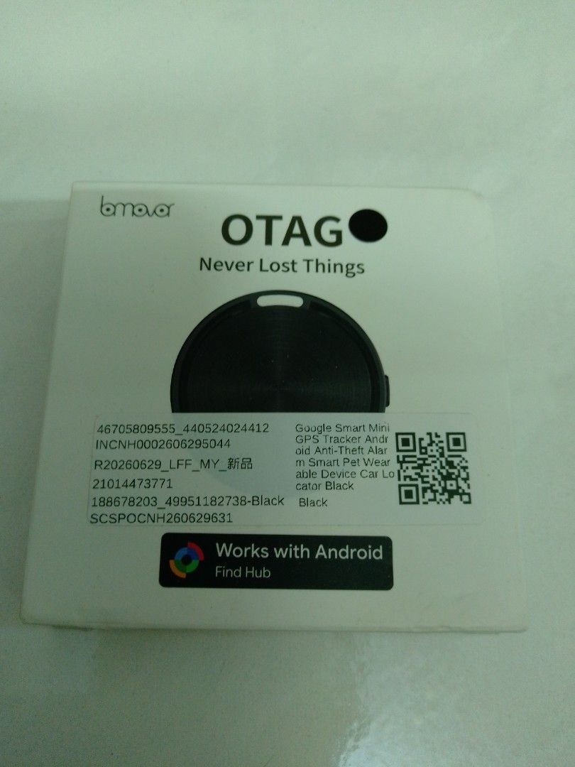 Google Smart Mini Tracker (Category: Wearables & Smart Watches) located in Kuala Lumpur. Submitted by ronanleong (Listing ID 1460555479, Image 1). Description: - Never lose your belongings again! - Portable finder for cars, keys, wallet, bags, and more. - Works with Android's Find Device feature. - Long range: Up to 400 ft. - Requires Bluetooth and location services. - Compatible with Android 9 and above. - Easy to find lost items, even when offl
