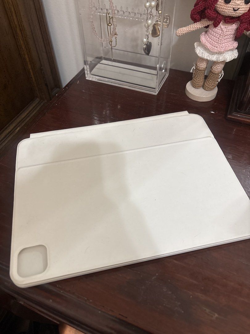 GOOJODOQ A1890 iPad (Category: Cases & Sleeves) located in Manila. Submitted by cloudyscloset (Listing ID 1460517352, Image 2). Description: - Built-in trackpad for enhanced productivity - Magnetic attachment for seamless connection - Some signs of wear on the fabric cover - Fully functional and works well - Selling because of an iPad upgrade.