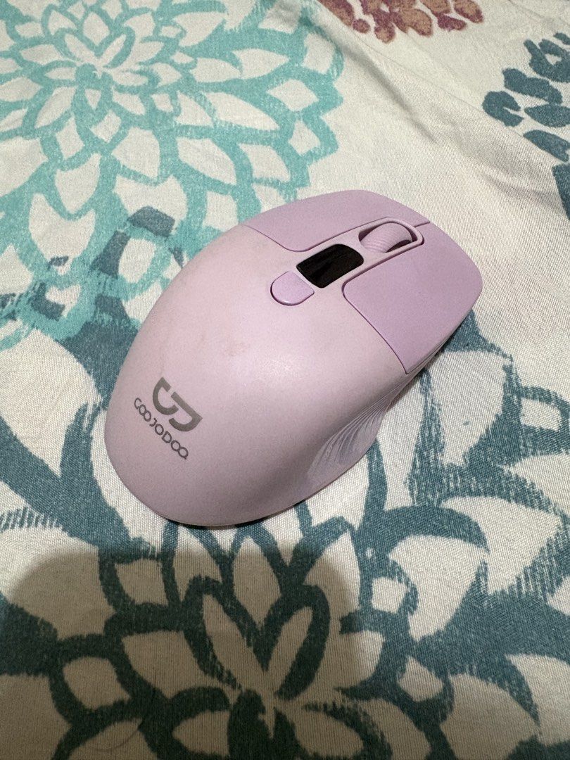 GOOJODOQ Ergonomic Mouse Wireless for laptop Bluetooth Rechargeable Silent Tablet Phone Android (Category: Mouse & Mousepads) located in Manila. Submitted by a_marian (Listing ID 1460644908, Image 2). Description: GOOJODOQ Ergonomic Mouse Wireless (Purple) for laptop Bluetooth Rechargeable Silent Tablet Phone Android Inclusions - Type C charging cable - original box Condition - Bought and occasionally used since October 2025 - Has dirt stains, bu