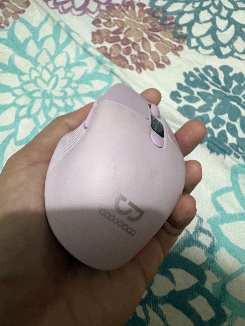 GOOJODOQ Ergonomic Mouse Wireless for laptop Bluetooth Rechargeable Silent Tablet Phone Android (Category: Mouse & Mousepads) located in Manila. Submitted by a_marian (Listing ID 1460644908, Image 3). Description: GOOJODOQ Ergonomic Mouse Wireless (Purple) for laptop Bluetooth Rechargeable Silent Tablet Phone Android Inclusions - Type C charging cable - original box Condition - Bought and occasionally used since October 2025 - Has dirt stains, bu