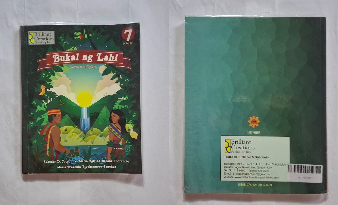 Grade 7 books (Category: Textbooks) located in Quezon City. Submitted by zharzabr (Listing ID 1460673324, Image 2). Description: 1. Brilliant Creations: Bukal ng Lahi — Serye sa Filipino - Not used - Good as new - Comes with Teacher’s Manual 2. REX: Learning and Living in the 21st Century - Not used - Good as new 3. PHOENIX: MAPEH for Today’s Learner - Not used - Good as new Recommended for homeschooling students .