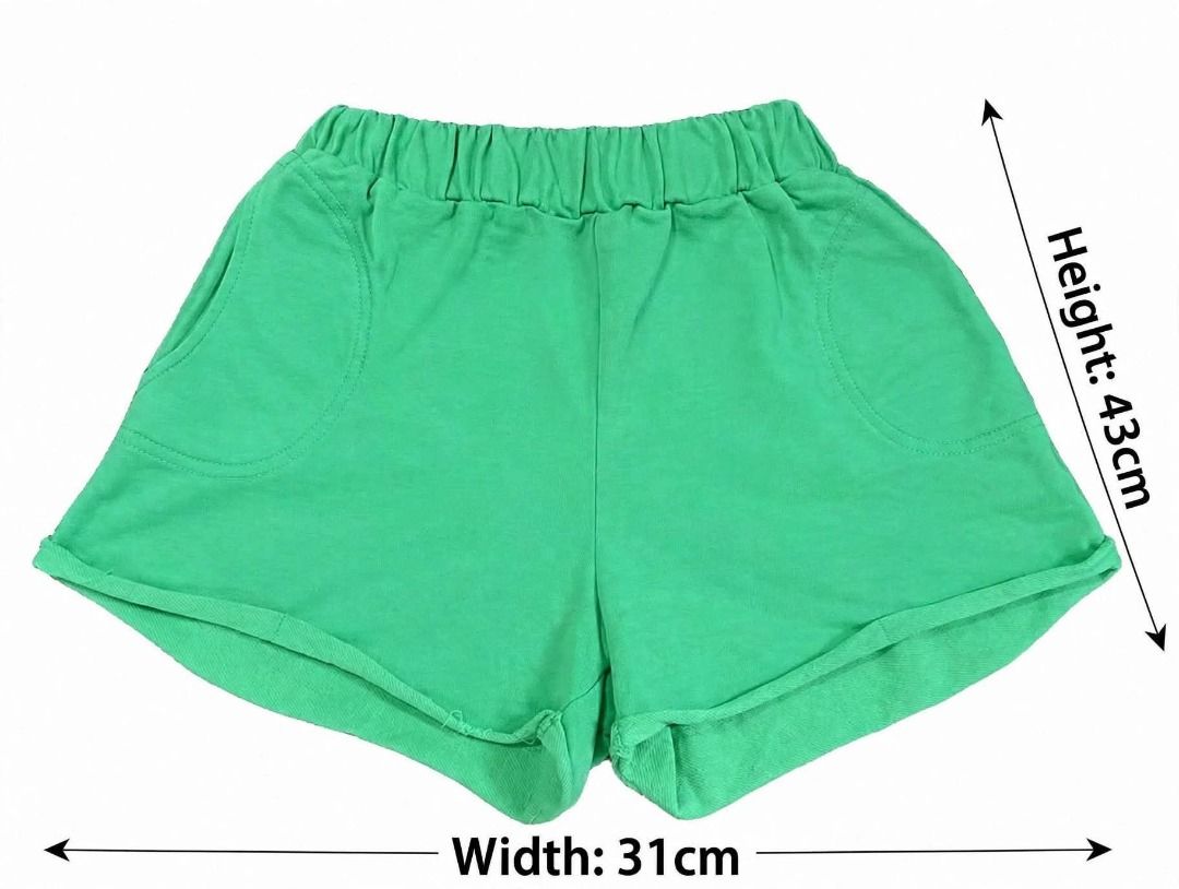 Green Sweat Shorts #30 (Category: Shorts) located in Caloocan City. Submitted by outfitloop (Listing ID 1460644294, Image 3). Description: - Comfy green sweat shorts - Elastic waistband - Versatile for mixing and matching with other tops IMPORTANT: • 1st photo is an AI styling/model preview for reference on how the item may look when worn. • Please refer to the actual photos for the item’s true appearance and condition. • Color may slightly vary 