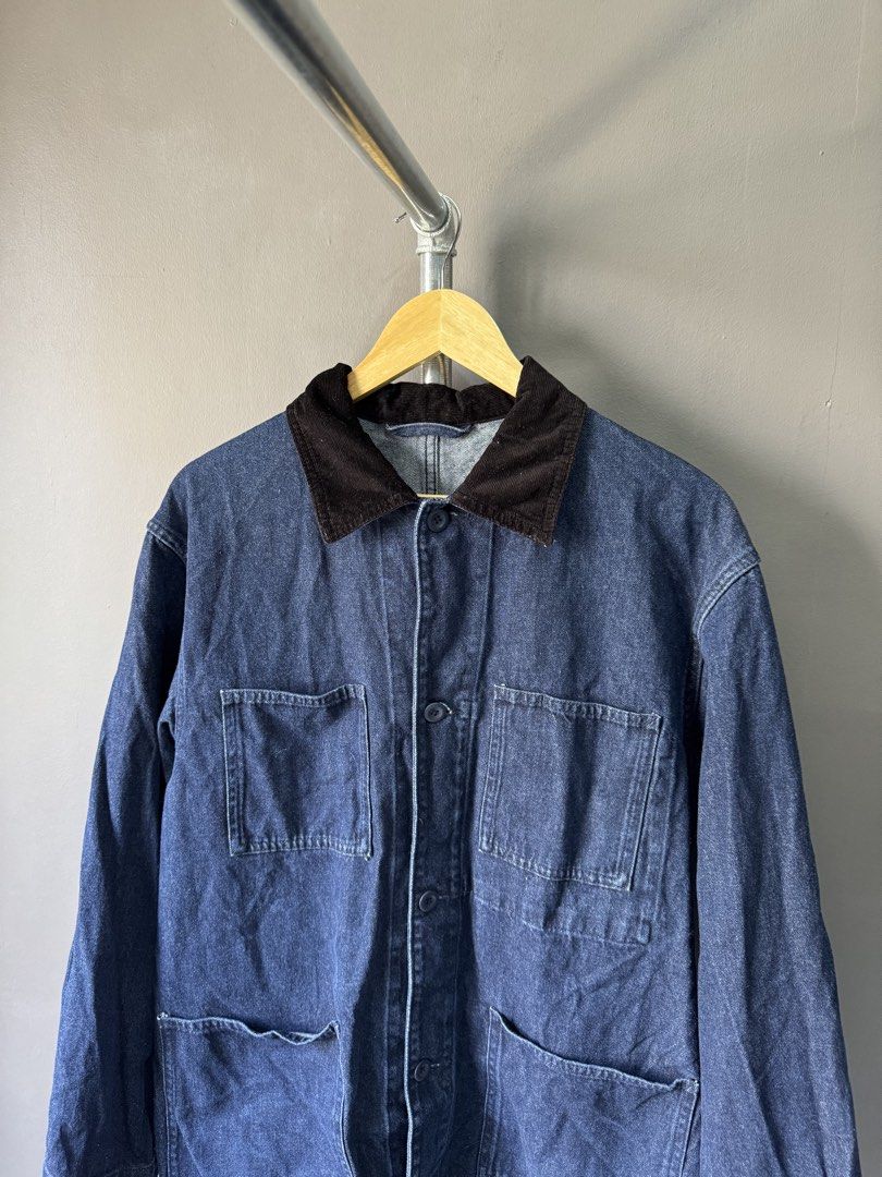 GU - Multi pocket denim Jacket (Category: Coats, Jackets and Outerwear) located in Cabuyao City. Submitted by _streetflavor (Listing ID 1460539089, Image 2). Description: GU - Multi pocket denim Jacket Excellent Size: Large on tag Length: 29 Width: 23.5 -699 pesos Dm.