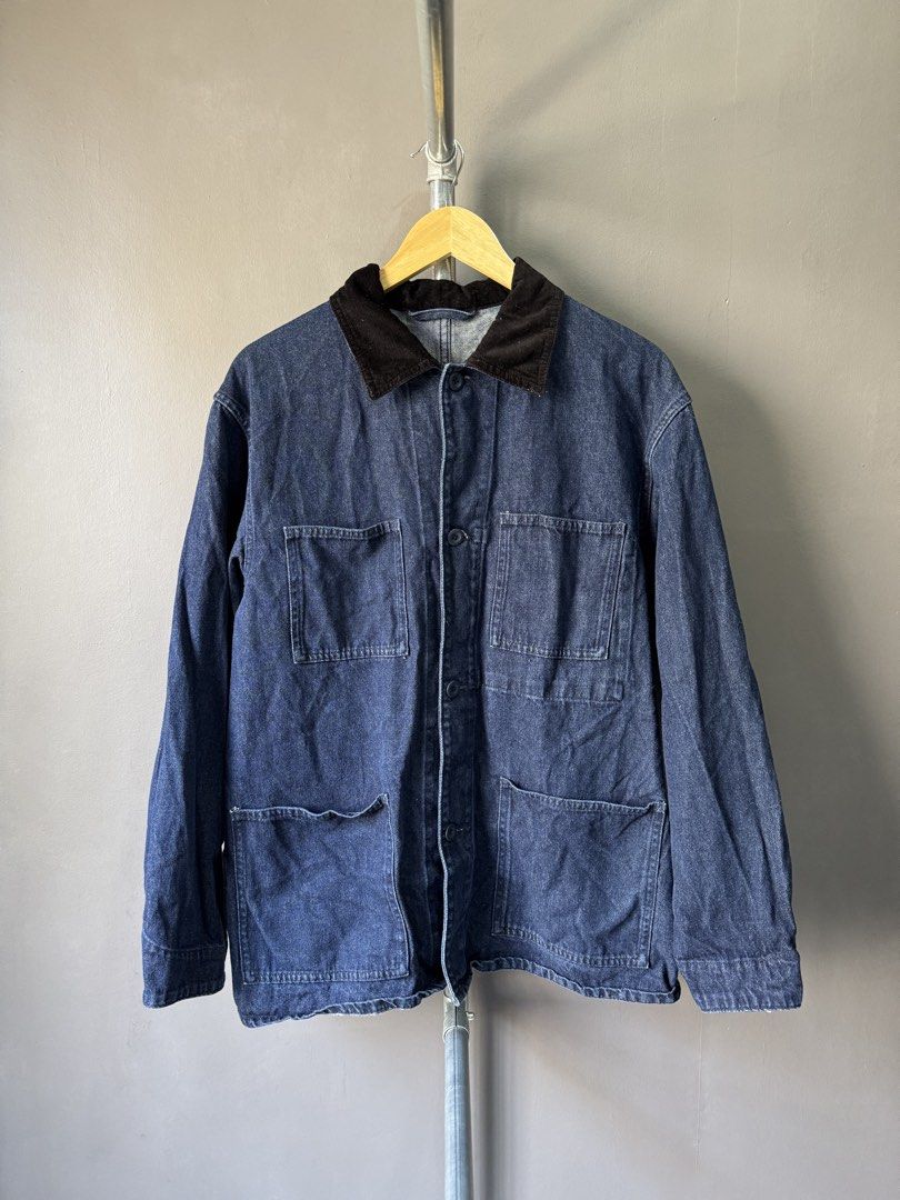 GU - Multi pocket denim Jacket (Category: Coats, Jackets and Outerwear) located in Cabuyao City. Submitted by _streetflavor (Listing ID 1460539089, Image 1). Description: GU - Multi pocket denim Jacket Excellent Size: Large on tag Length: 29 Width: 23.5 -699 pesos Dm.