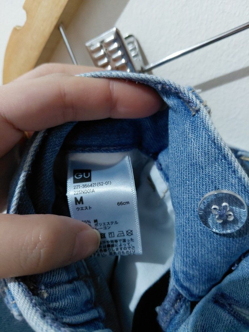 GU Light Wash Denim Jeans (Category: Jeans) located in Tarlac. Submitted by wornwardrobe (Listing ID 1460617364, Image 2). Description: Missing belt Kindly note that all items are stored at my parents' house and not on hand. Retrieval takes up to 2 weeks before shipping. Please purchase only if you're okay with the wait. Message me to check the next available shipping date! Thank you!.