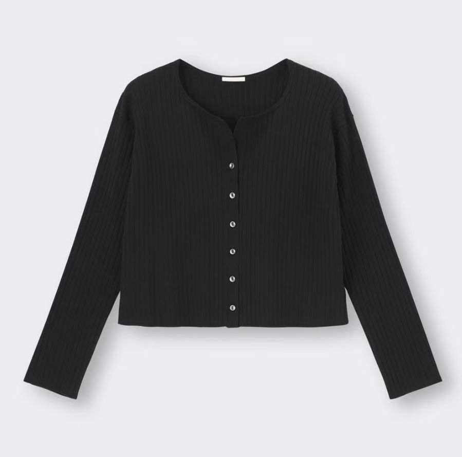 GU UV Cut Wide Rib Cardigan (Category: Longsleeves) located in Pasig City. Submitted by shopsmart.mnl (Listing ID 1460710635, Image 2). Description: Used once or twice only Excellent condition XS but runs big See last pic for measurement.