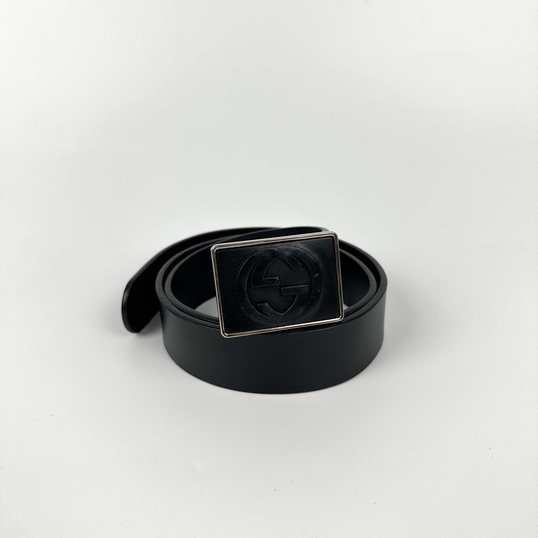 GUCCI [GG] Logo Leather Belt (Category: Luxury Accessories) located in Cavite. Submitted by second_story_ph (Listing ID 1460512123, Image 1). Description: GUCCI [GG] Logo Leather Belt Size: 44 Length: 41” Condition: Excellent.