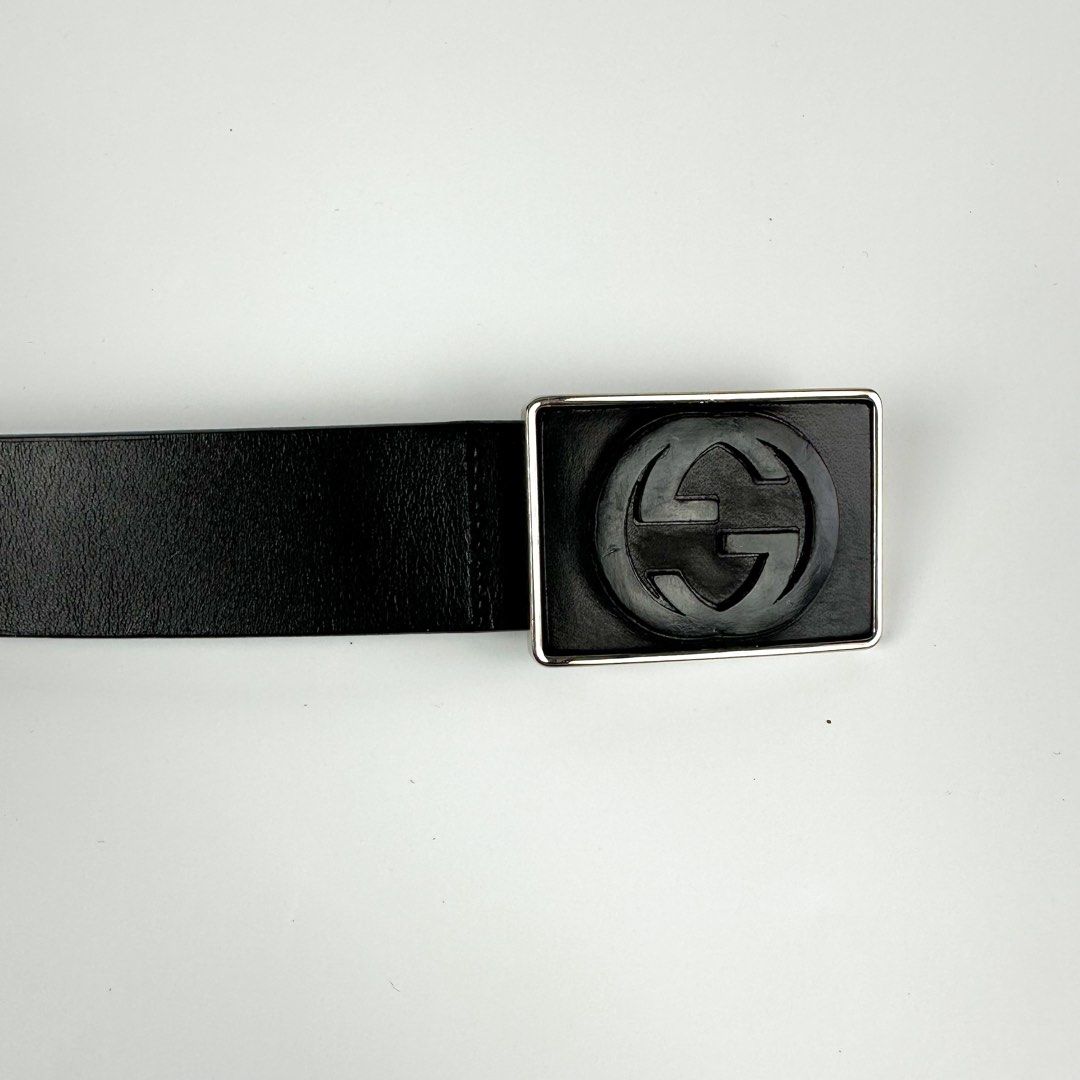 GUCCI [GG] Logo Leather Belt (Category: Luxury Accessories) located in Cavite. Submitted by second_story_ph (Listing ID 1460512123, Image 2). Description: GUCCI [GG] Logo Leather Belt Size: 44 Length: 41” Condition: Excellent.