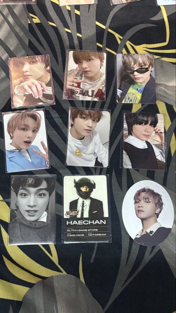 HAECHAN SET (Category: K-Wave Merchandise) located in Bacoor. Submitted by c0rxx (Listing ID 1460533523, Image 1). Description: Selling my Haechan PC set ✨ • Includes all photocards/items shown in the photo • Like new / well taken care of • Stored properly since purchased • Selling as a set for ₱ 1,400 • Can provide additional photos/videos upon request • Will pack securely to prevent damage during shipping RFS: Decluttering / downsizing my colle