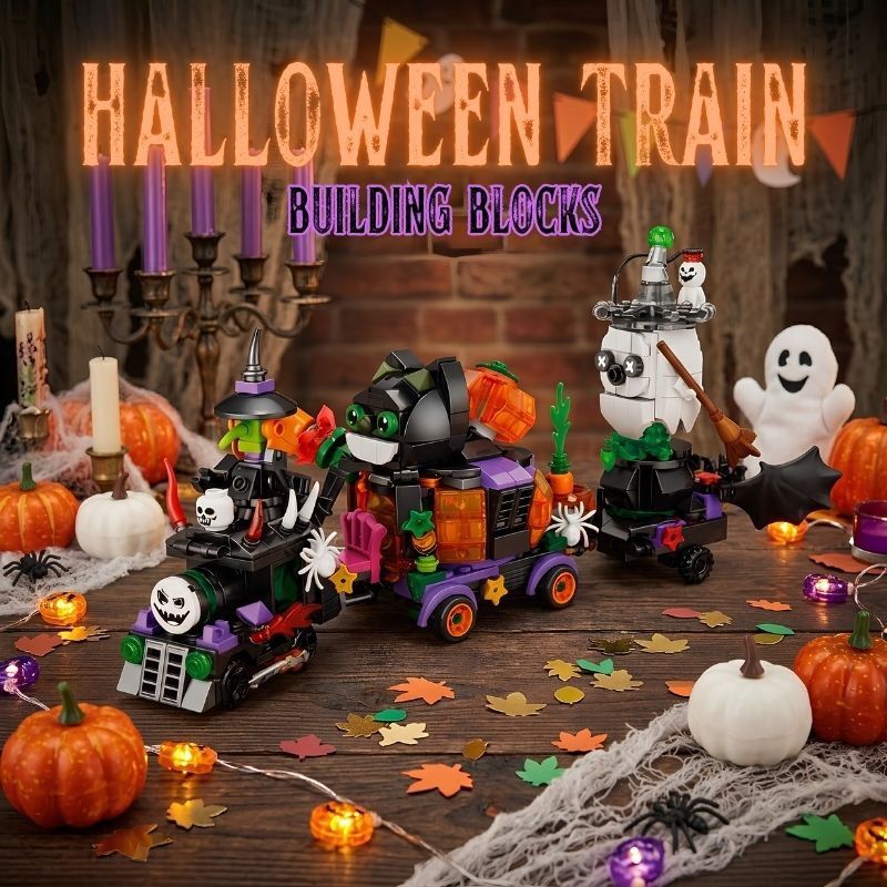 Halloween Train Building Blocks Set (Category: Lego & Building Sets) located in Quezon City. Submitted by tanyachoa (Listing ID 1460586887, Image 1). Description: .
