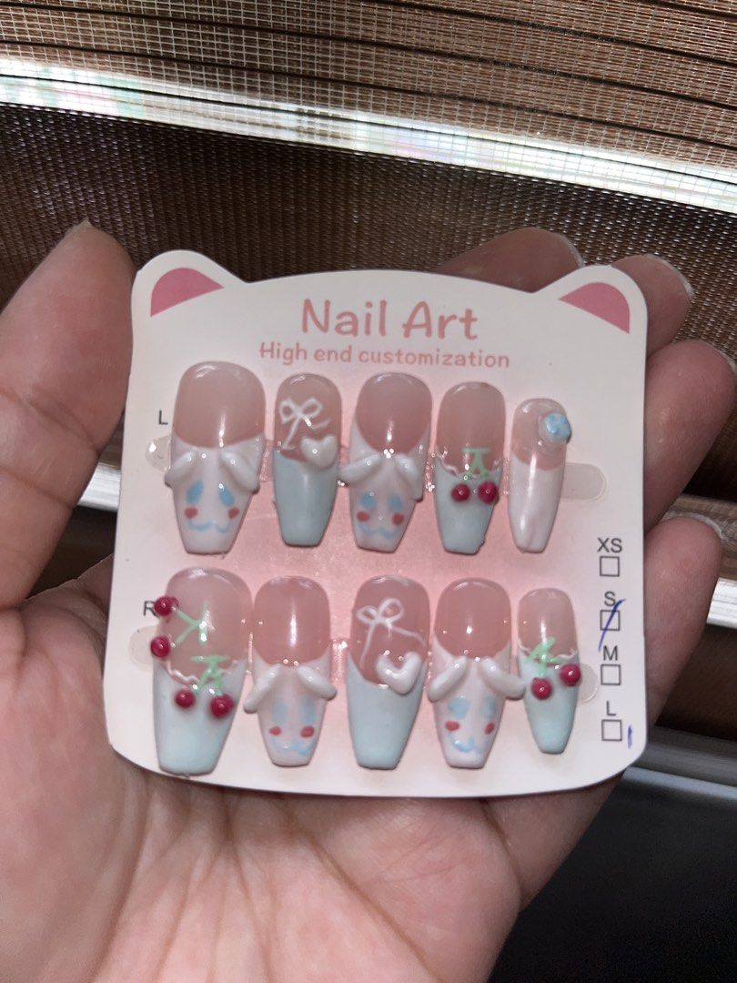 Handpainted cinnamonroll press on nails (Category: Hands & Nails) located in Quezon City. Submitted by heavendeclutter (Listing ID 1460575534, Image 2). Description: .
