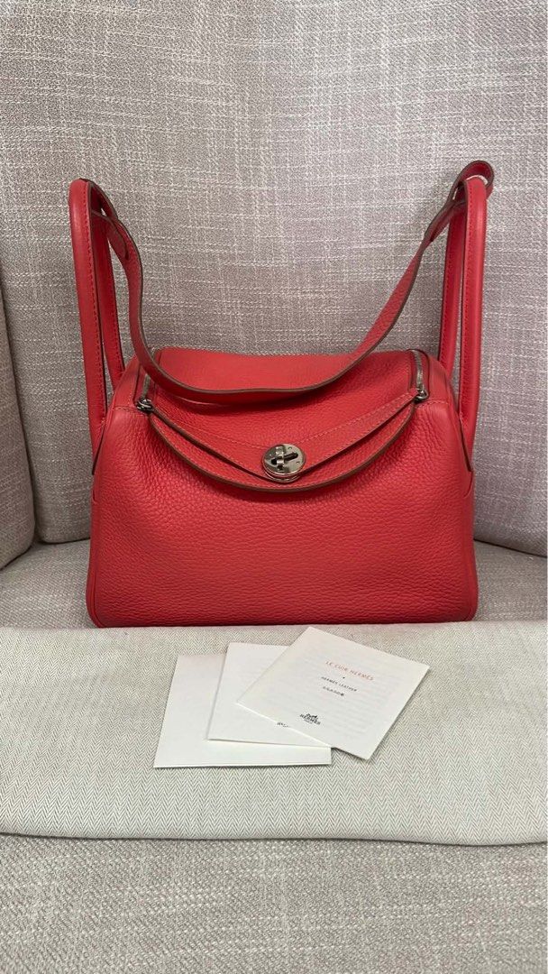 Hermes Lindy 26 Rose Jaipur (Category: Luxury Bags & Wallets) located in Makati City. Submitted by dgcurated09 (Listing ID 1460648811, Image 1). Description: Lindy 26 Rose Jaipur Stamp X With dustbag .