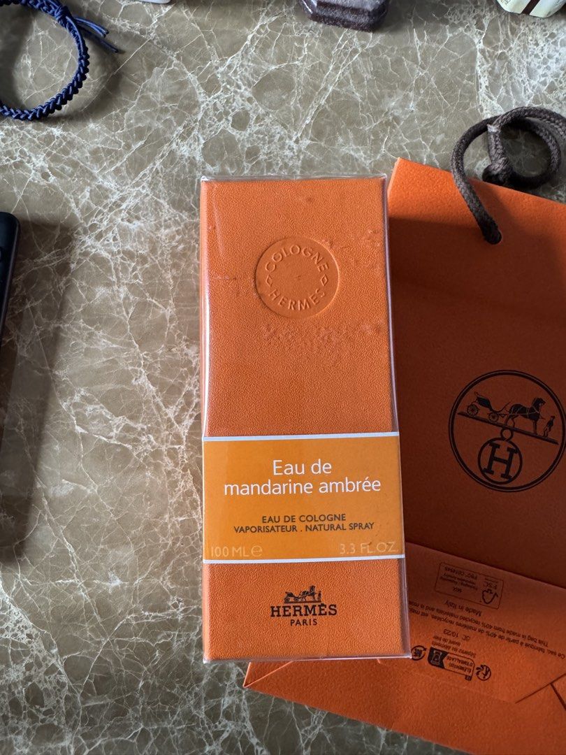 Hermes perfume (Category: Announcements) located in Muntinlupa City. Submitted by pamalmeda (Listing ID 1460533160, Image 1). Description: Eau de mandarine ambree Eau de cologne 100ml Hkg duty free.