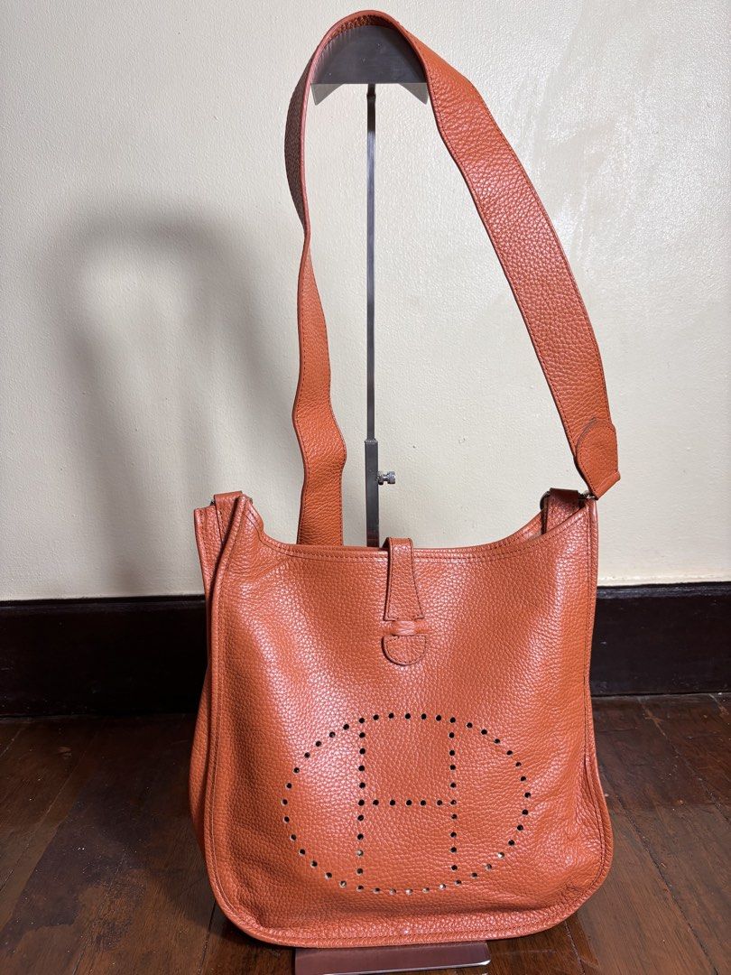 Hermes Sling Bag (Category: Sling Bags) located in Manila. Submitted by earlylifecrisis3 (Listing ID 1460597430, Image 1). Description: Condition 9/10 Measure it by inch Width: 11 Length: 11 Depth: 3 Handle: 20 •Refund / Returns not allowed allowed •Please do check the dimensions size on labels sometimes are not accurate on the sizing •Ask me before purchasing.