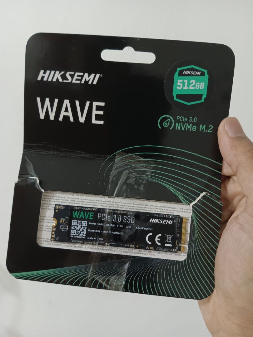 HIKSEMI WAVE M.2 NVME SSD 512GB (Category: Desktops) located in Naga. Submitted by alabyuuuu (Listing ID 1460674744, Image 1). Description: HIKSEMI WAVE 512GB PCIe 3.0 NVMe M.2 SSD Price: ₱4,500 Product Overview Upgrade your system’s storage and boost daily boot times with the HIKSEMI WAVE 512GB NVMe M.2 SSD. Ideal for desktop builds, laptop upgrades, and fast file transfers. Key Specifications Brand: HIKSEMI Series: WAVE Capacity: 512GB Interfac