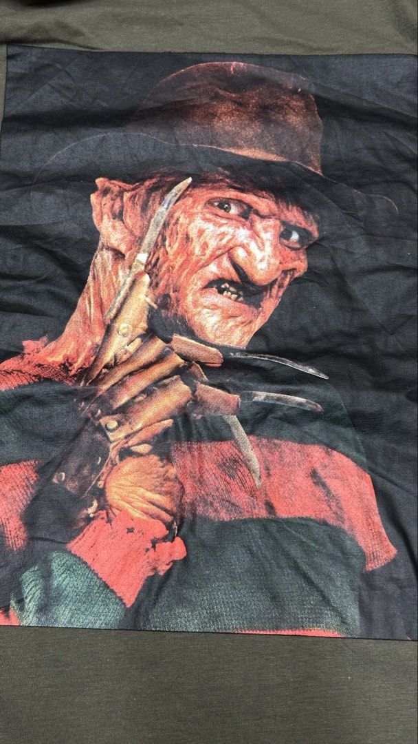 Horror longsleeve tee freddy kr*uger (Category: Tshirts & Polo Shirts ) located in Manila. Submitted by paulovenegaskalakal2020 (Listing ID 1460515988, Image 3). Description: For sale! Kalakal Horror longsleeve tee Fr*ddy krueger Official merch Small- 18.5 width x 27.5 length inches Sleeves- 23 inches Good as new MINE 1,250 +sf.