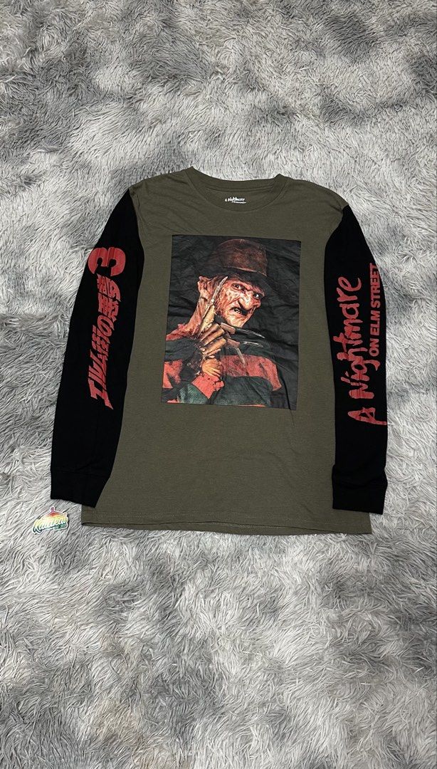 Horror longsleeve tee freddy kr*uger (Category: Tshirts & Polo Shirts ) located in Manila. Submitted by paulovenegaskalakal2020 (Listing ID 1460515988, Image 1). Description: For sale! Kalakal Horror longsleeve tee Fr*ddy krueger Official merch Small- 18.5 width x 27.5 length inches Sleeves- 23 inches Good as new MINE 1,250 +sf.