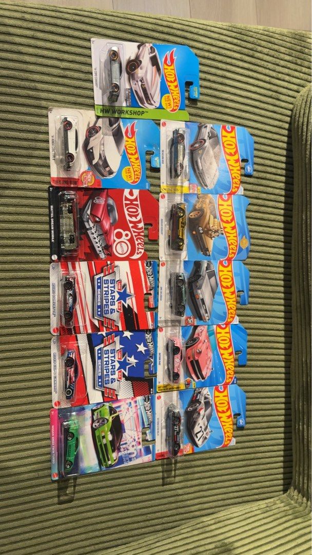 Hot Wheels Diecast Cars - Various Models (Category: Vehicle & Diecast Models) located in Manila. Submitted by bobanjohnm45090 (Listing ID 1460548111, Image 2). Description: - Collection of Hot Wheels cars available. - All cars are in their original, unopened packaging. - Ideal for both collectors and children's play. - Wide variety of models and designs to choose from. - Prices are clearly marked on each image. - Feel free to send a message for m