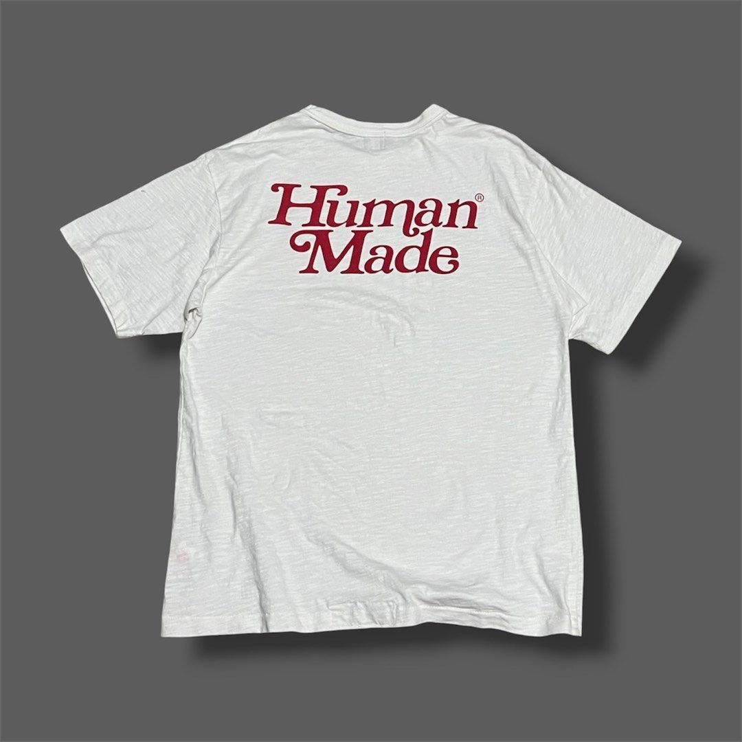 Human Made "Girls Dont Cry" Tee (Category: Formal Shirts) located in Binangonan. Submitted by solothuggin_ (Listing ID 1460564370, Image 1). Description: Human Made "Girls Dont Cry" Tee • high quality cotton fabric • pristine condition • 10/10 color rate Width: 21" Length: 28.5" ₱450 + shipping fee Reminders: 1. Natural room lighting may affect the color of the item. Rest assured we try to disclose all important details 🙂 2. Washed and ready to 