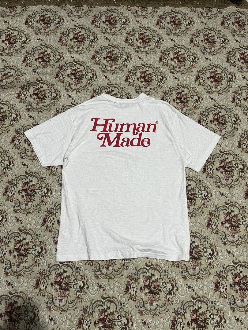 Human Made "Girls Dont Cry" Tee (Category: Formal Shirts) located in Binangonan. Submitted by solothuggin_ (Listing ID 1460564370, Image 3). Description: Human Made "Girls Dont Cry" Tee • high quality cotton fabric • pristine condition • 10/10 color rate Width: 21" Length: 28.5" ₱450 + shipping fee Reminders: 1. Natural room lighting may affect the color of the item. Rest assured we try to disclose all important details 🙂 2. Washed and ready to 