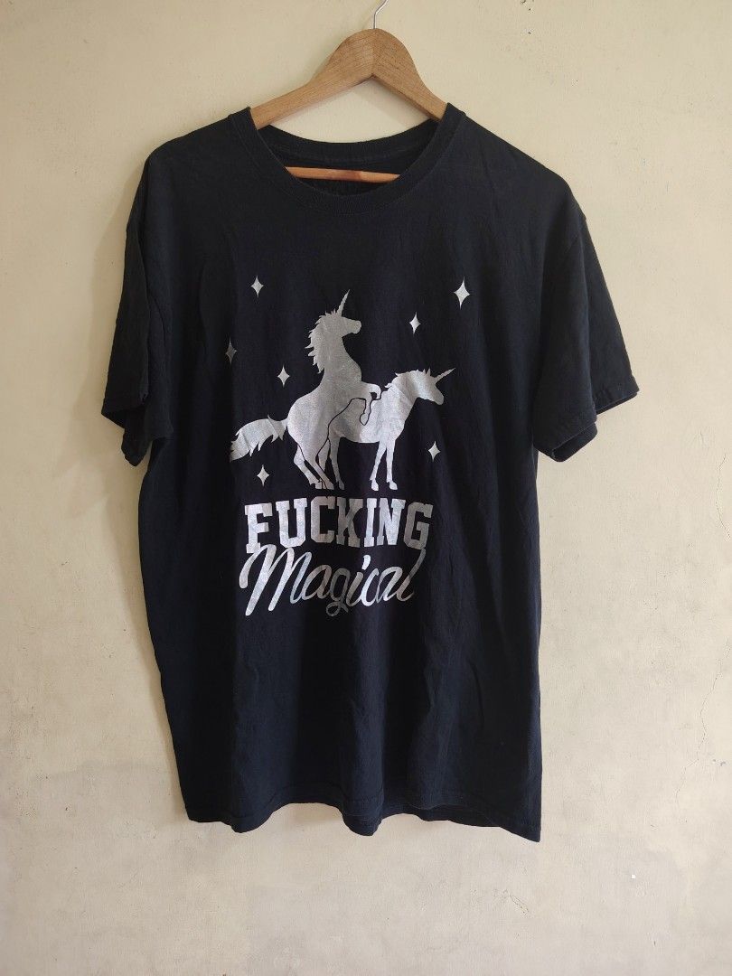 HUMOR UNICORN TEE (Category: Tshirts & Polo Shirts ) located in Manila. Submitted by unlithriftsouth (Listing ID 1460569914, Image 2). Description: SIZE LARGE DIMES : 21 X 29.
